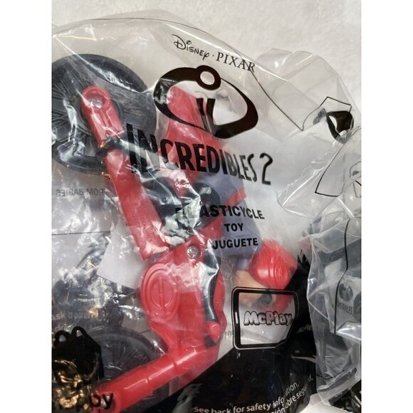 McDonald’s Disney The Incredibles 2 Elasticycle 2 Dash 3 Raccoon Surprise 8 NWT - Picture 3 of 4